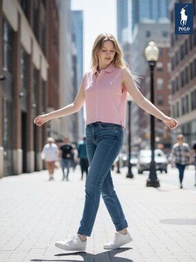 Polo Ralph Lauren Sleeveless Polo – Pink – Size Large – NWT